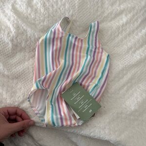 H&M Pastel Striped Swimwear